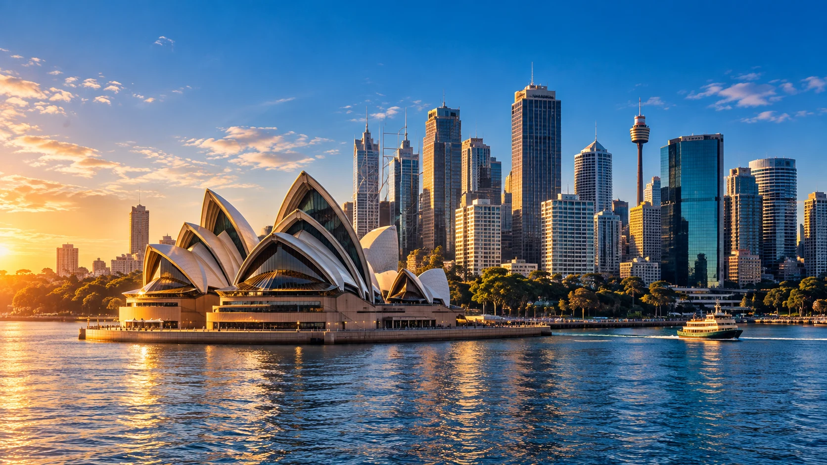 Sydney harbour and city skyline